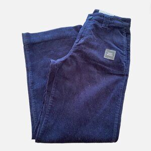 a.n.a. Dark Blue Corduroy High Waist Wide Leg Pants, Sz 10 NWY